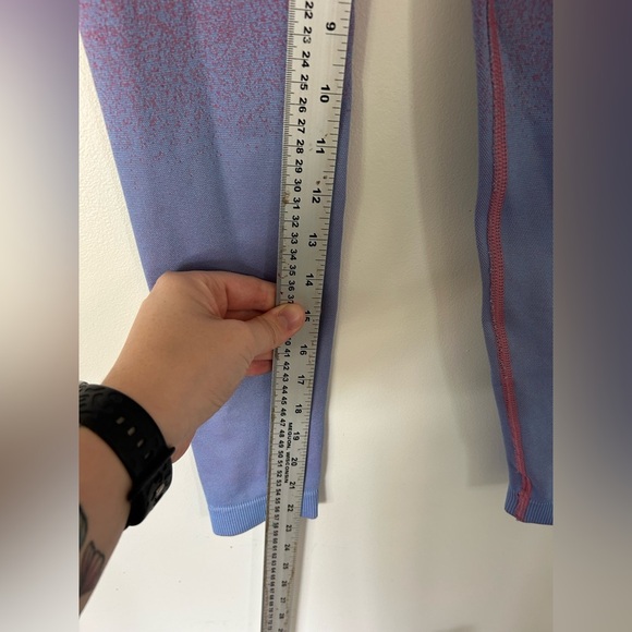 Gymshark Adapt Ombre Seamless Leggings - Rose Pink/Light Blue XS - Picture 5 of 7